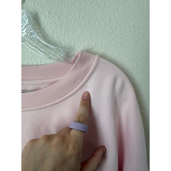 Lululemon Porcelain Pink Perfectly Oversized Crew Size Large - Picture 7 of 9